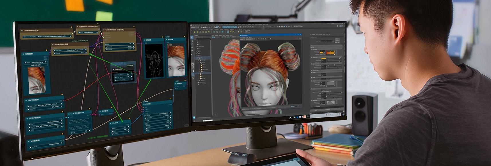 动漫三维制作场景